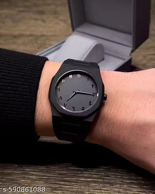 🖤 Full Black Arabic Aura Watch ⌚ | Premium Feel Body • Luxury Dial •50%OFF